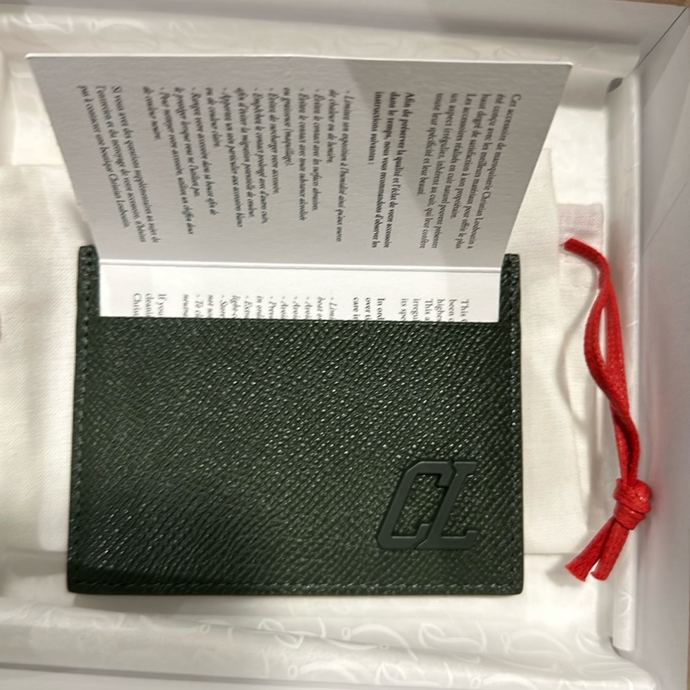 Christian Louboutin Groovy calfskin card holder